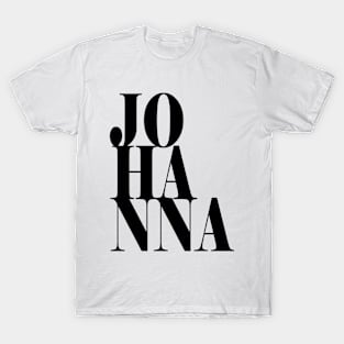 Johanna Girls Name Bold Font T-Shirt